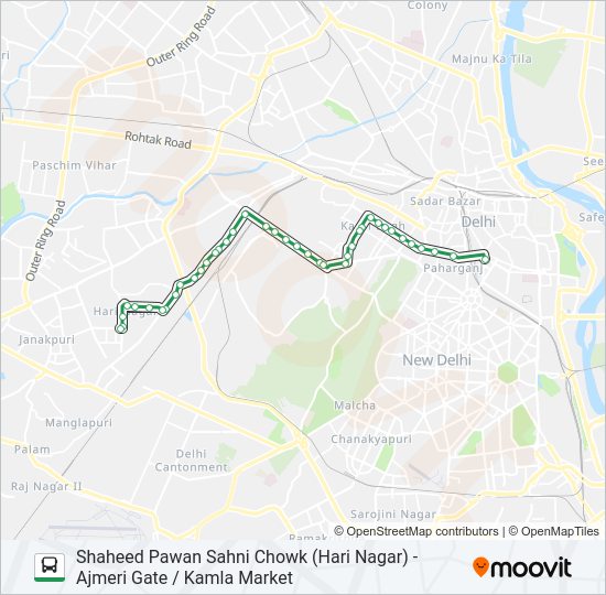 83 bus Line Map