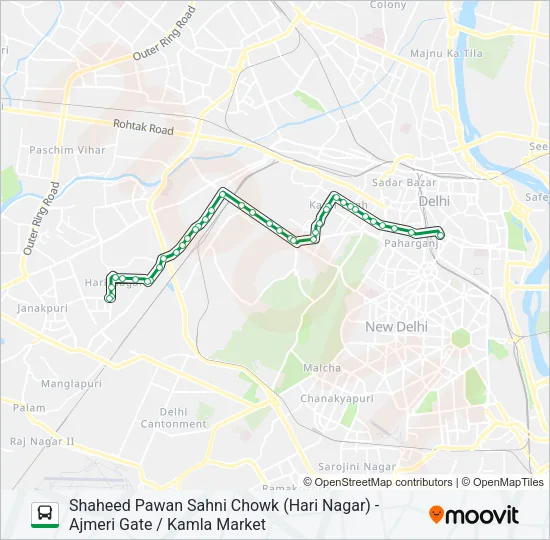 83 Bus Line Map