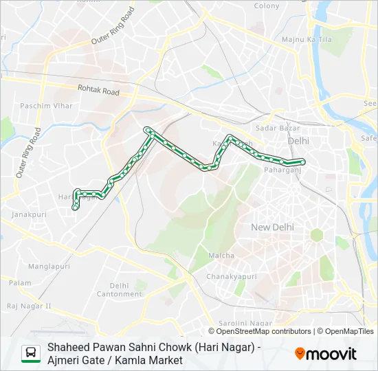 83 Bus Line Map