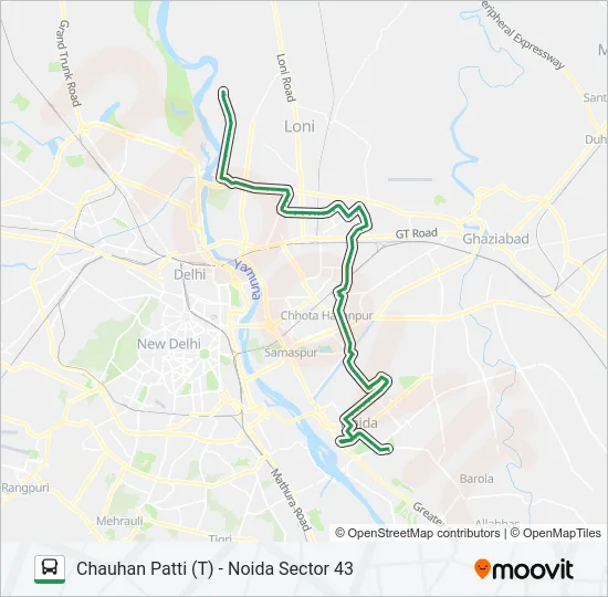 33A Bus Line Map