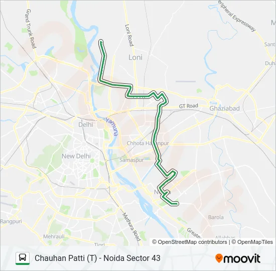 33A Bus Line Map