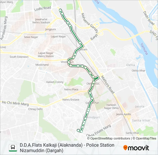 429 Bus Line Map