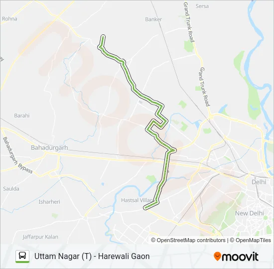 972 Bus Line Map