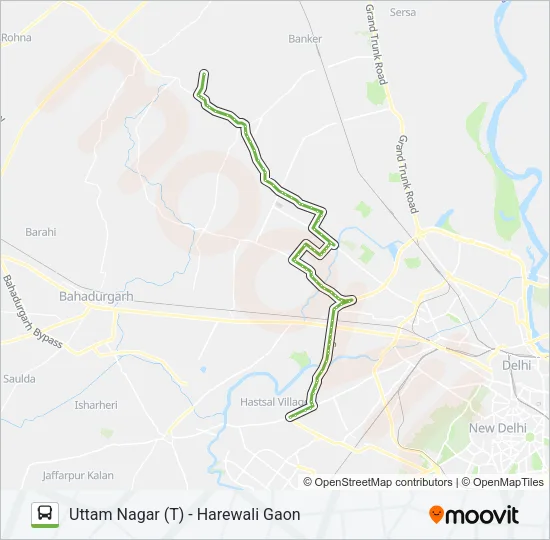 972 Bus Line Map