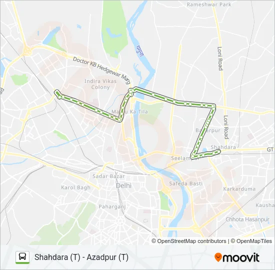 121 Bus Line Map