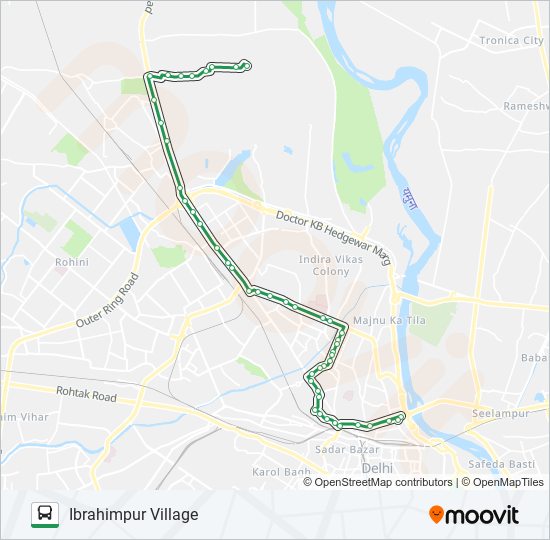 134 bus Line Map