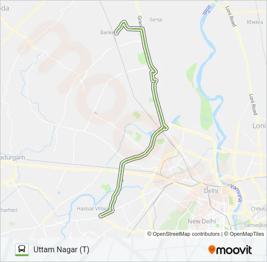882A Bus Line Map