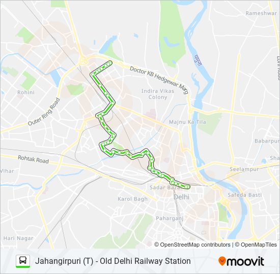 142 Route: Schedules, Stops & Maps - Jahangirpuri (T) (Updated)