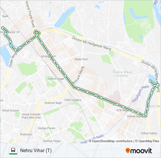 145 bus Line Map