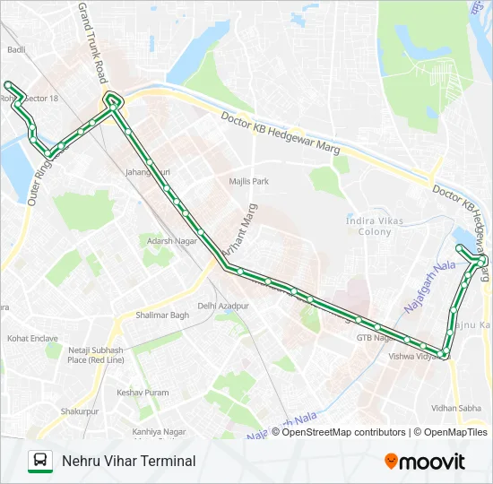 145 Bus Line Map