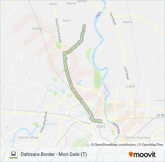 154 Bus Line Map