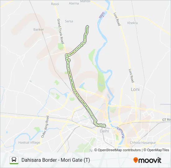 154 Bus Line Map