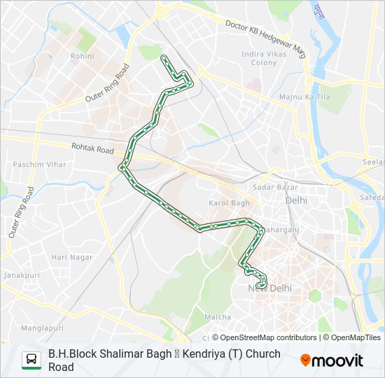 160 bus Line Map