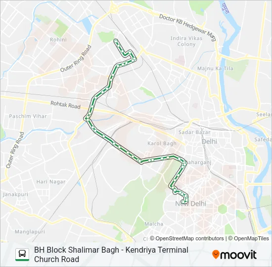 160 Bus Line Map