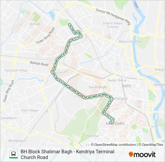 160 Bus Line Map