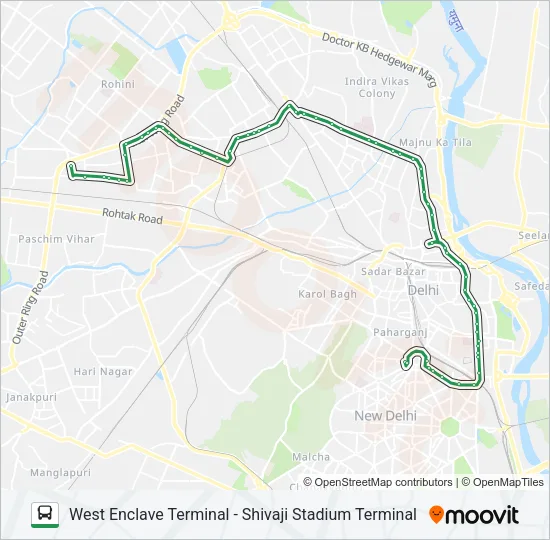 164 Bus Line Map