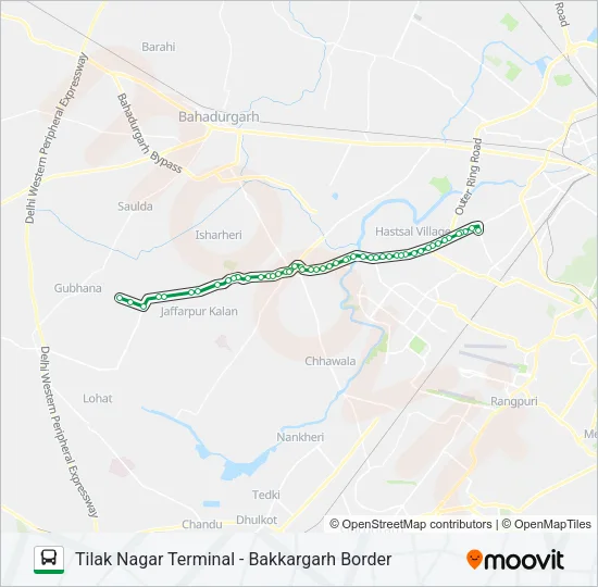 848 Bus Line Map