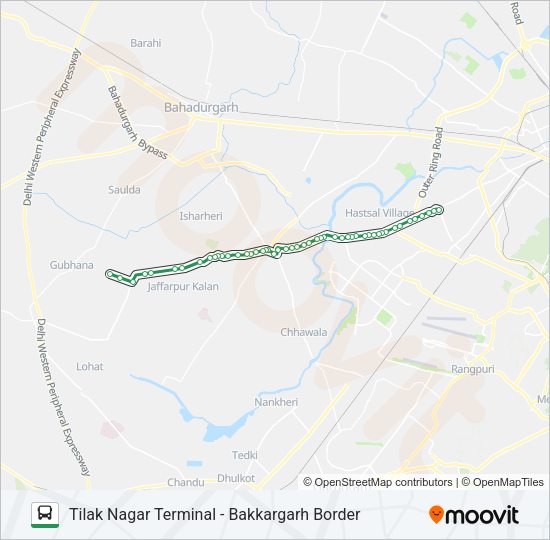 848 Bus Line Map
