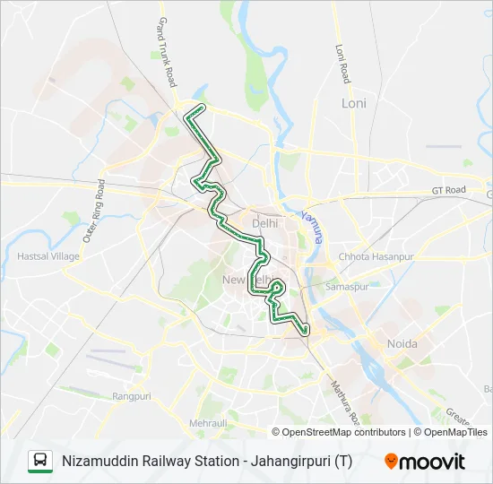 181A Bus Line Map