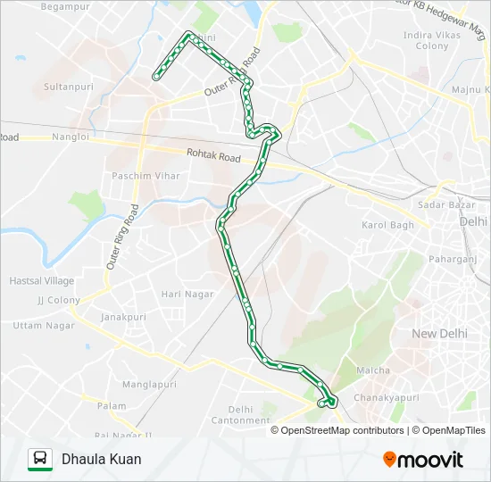 984A Bus Line Map