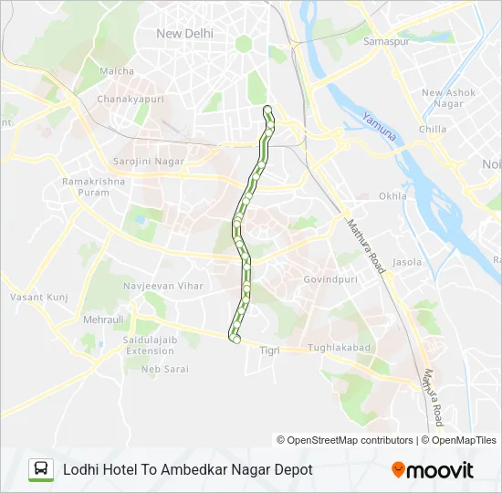 423 Bus Line Map
