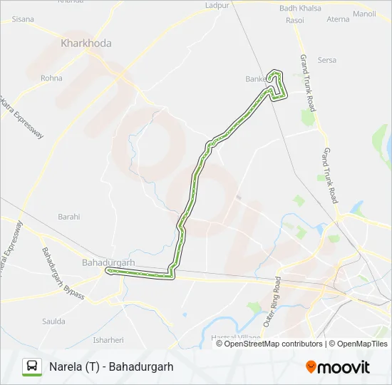NCR Bus Line Map