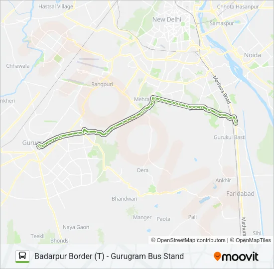 NCR Bus Line Map