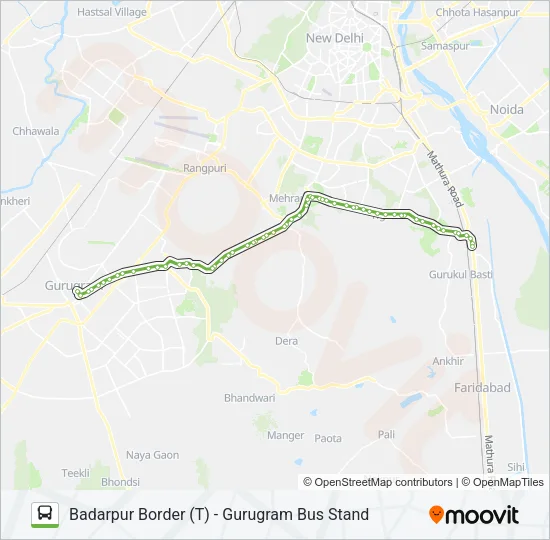 NCR Bus Line Map