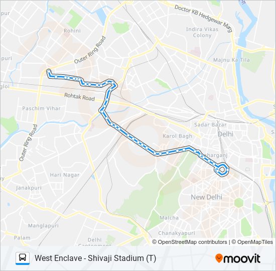 85EXT bus Line Map