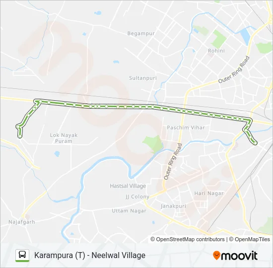 934A Bus Line Map