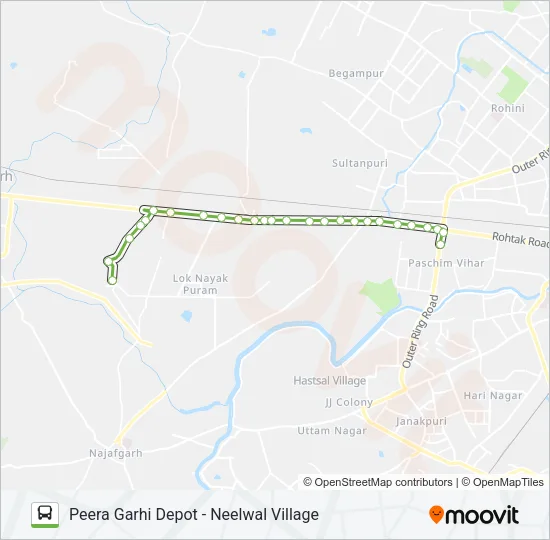 934A Bus Line Map