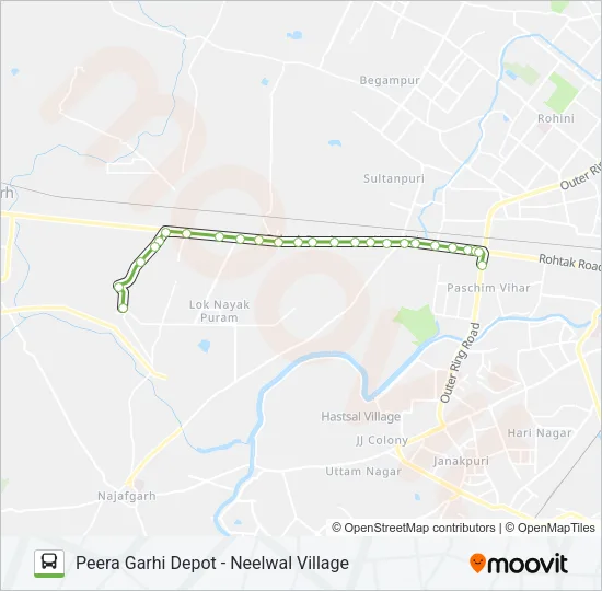 934A Bus Line Map