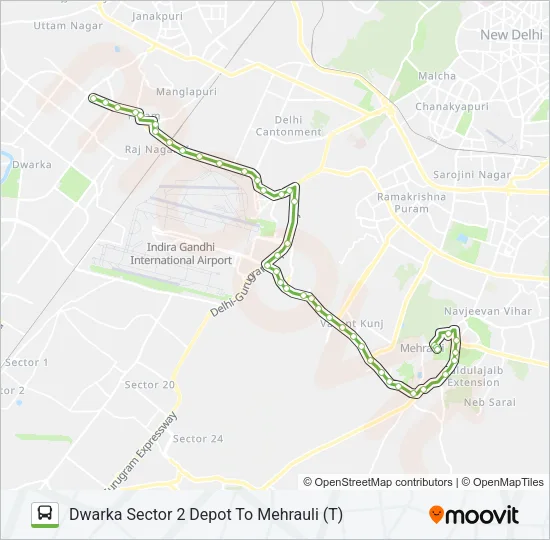 715 Bus Line Map