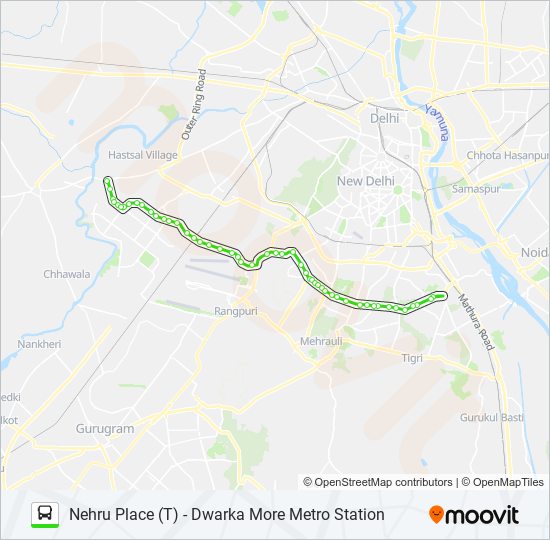 764 Route: Schedules, Stops & Maps - Dwarka More Metro Station