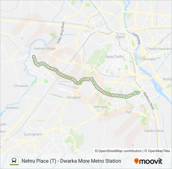 764 Bus Line Map