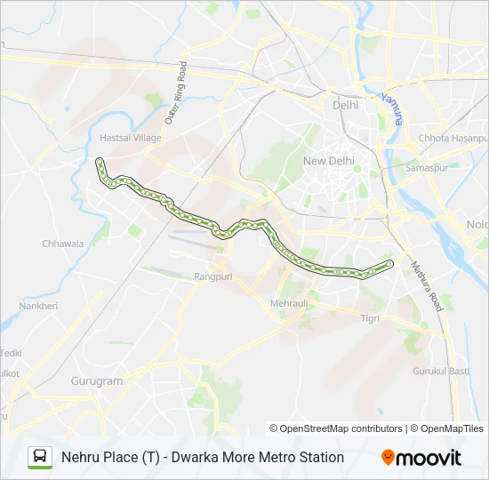 764 Bus Line Map