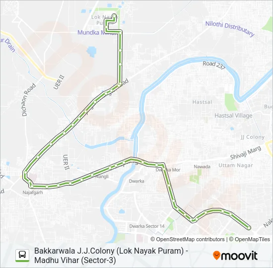 765 Bus Line Map