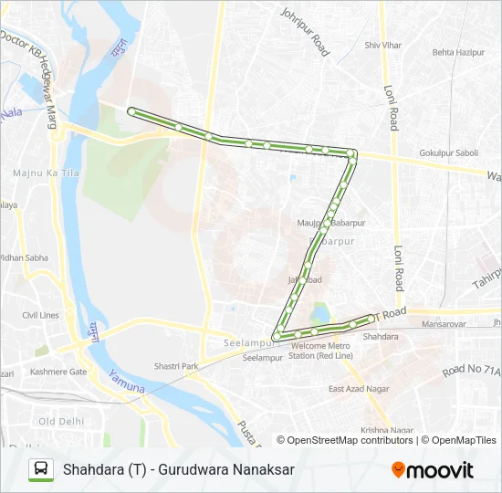 121 Bus Line Map