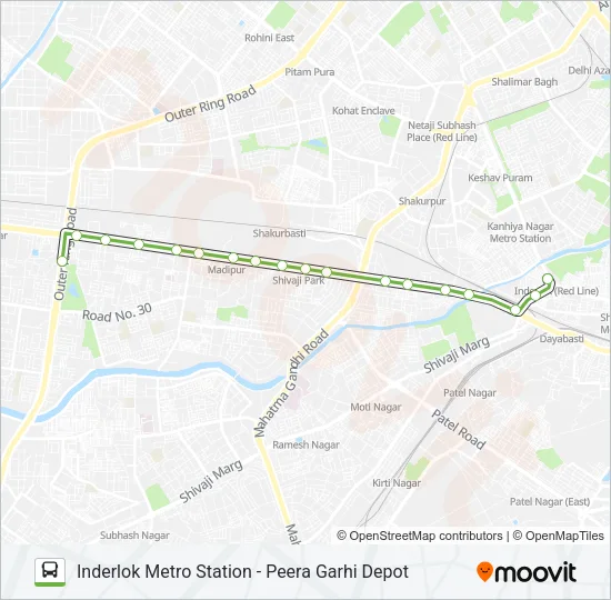 968 Bus Line Map