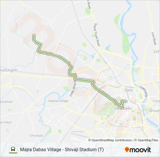 962A Bus Line Map