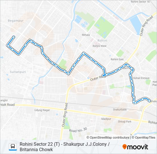 957 bus Line Map