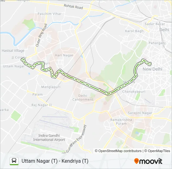 703 Bus Line Map