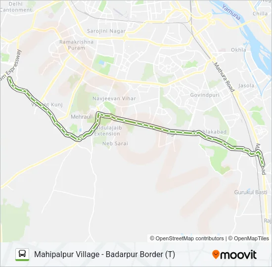 717 Bus Line Map