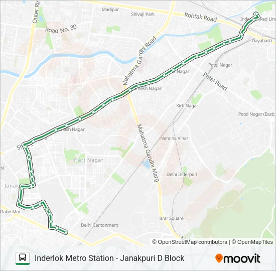 832 Bus Line Map