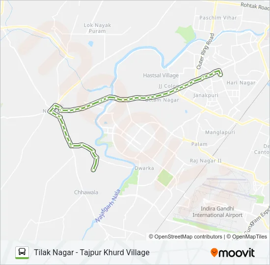 873 Bus Line Map
