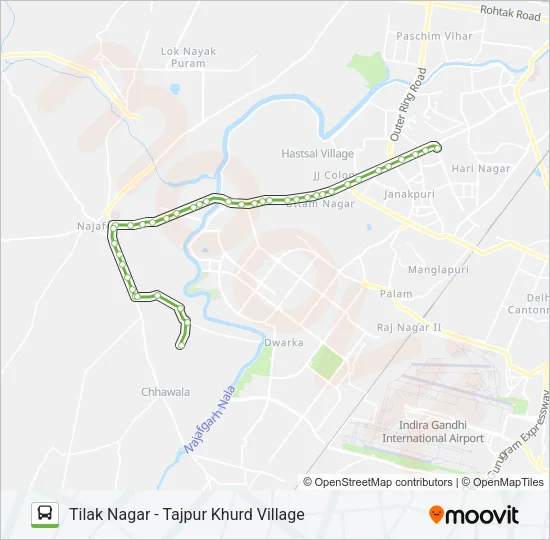 873 Bus Line Map