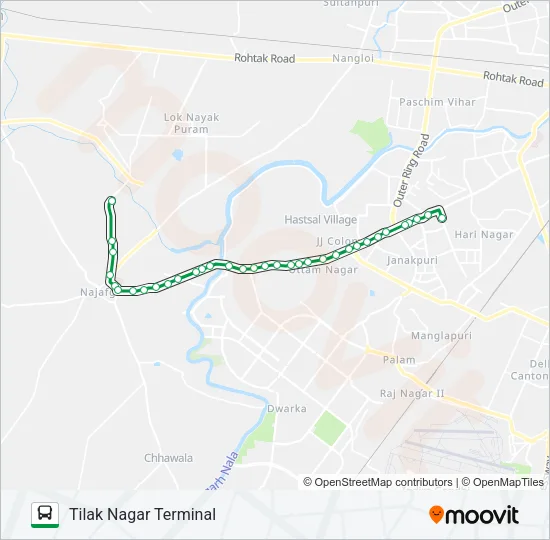 876 Bus Line Map