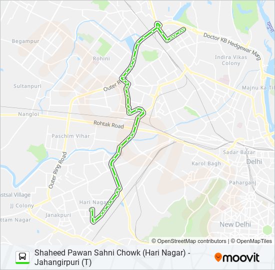 891 Route: Schedules, Stops & Maps - Jahangirpuri (T) (Updated)