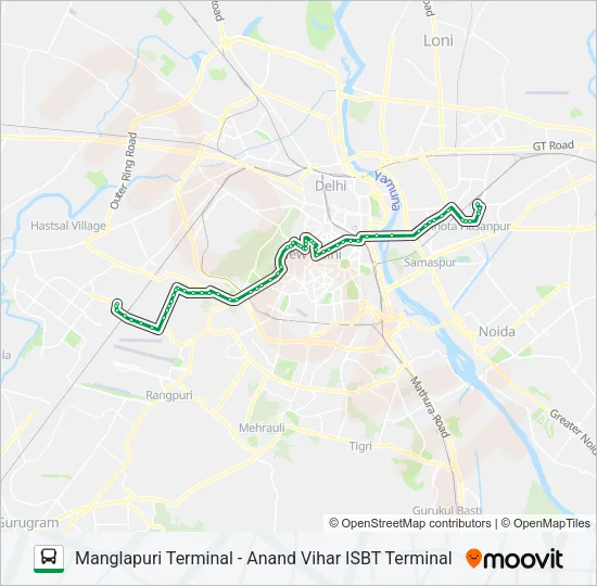 723 Bus Line Map