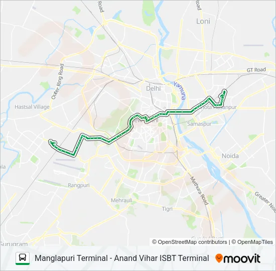 723 Bus Line Map